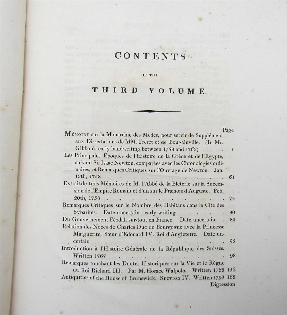 1815 MISCELLANEOUS WORKS of EDWARD GIBSON vol. 3 antique in ENGLISH - 3