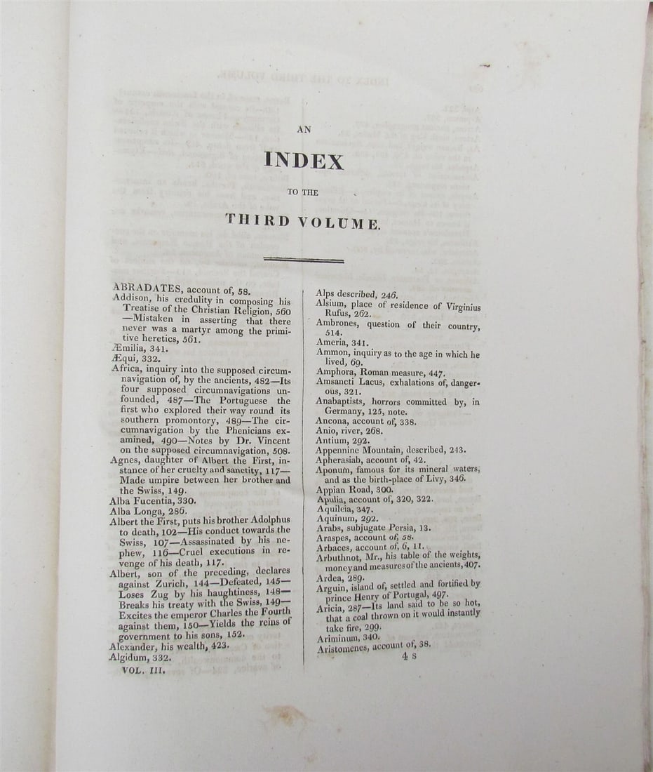 1815 MISCELLANEOUS WORKS of EDWARD GIBSON vol. 3 antique in ENGLISH - 5