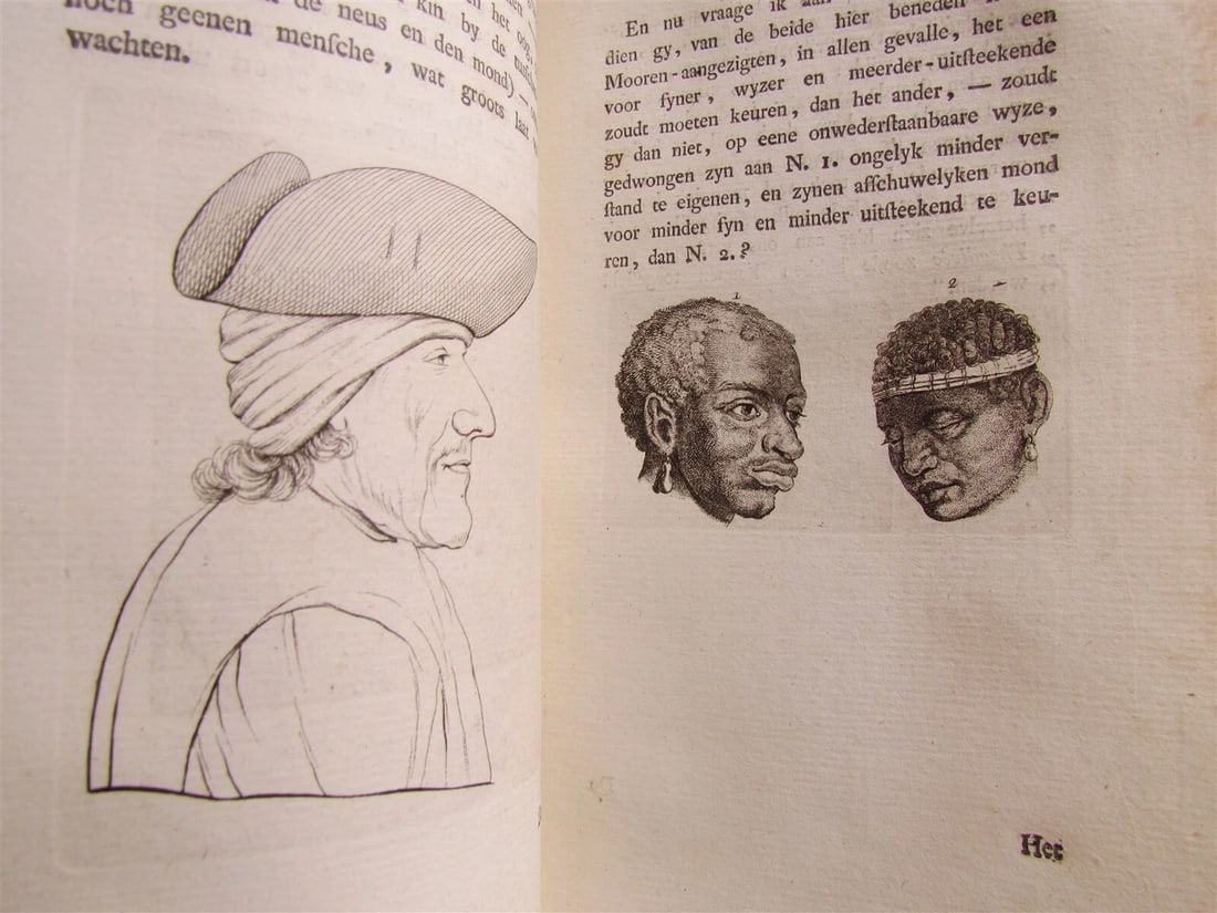 1781 4 volumes PHYSIOGNOMY ILLUSTRATED 18th century antique set - 4