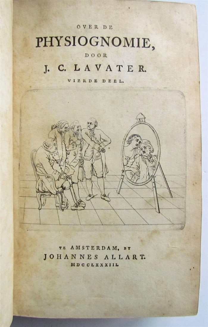 1781 4 volumes PHYSIOGNOMY ILLUSTRATED 18th century antique set - 6