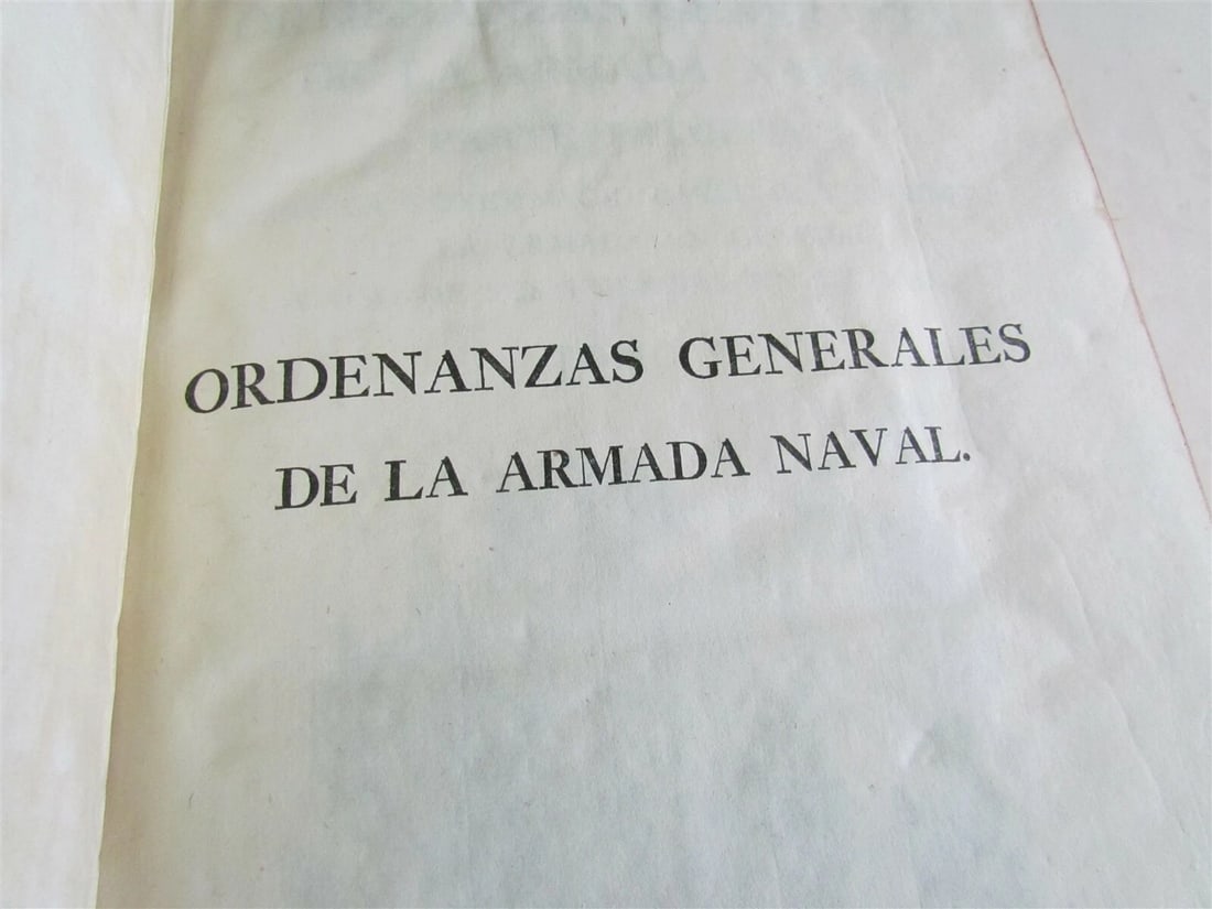 1793 SPANISH codes governing navy in 18th century 2 VOLUMES antique - 6