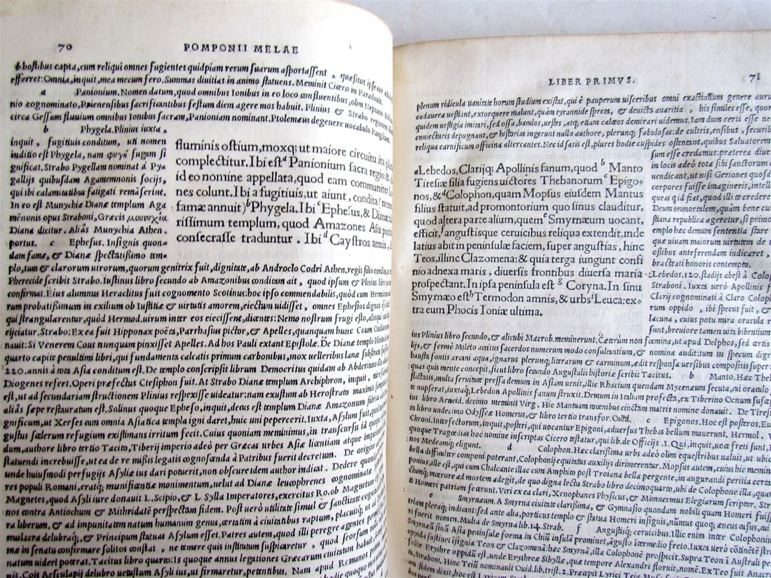 1530 Pomponius Mela De Orbis Situ Libri Tres ANTIQUE in LATIN folio GEOGRAPHY - 10