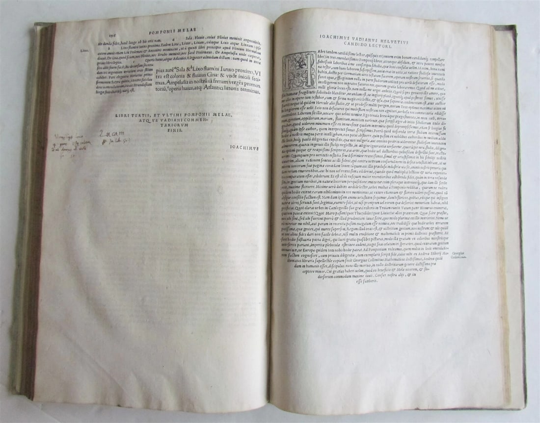 1530 Pomponius Mela De Orbis Situ Libri Tres ANTIQUE in LATIN folio GEOGRAPHY - 6