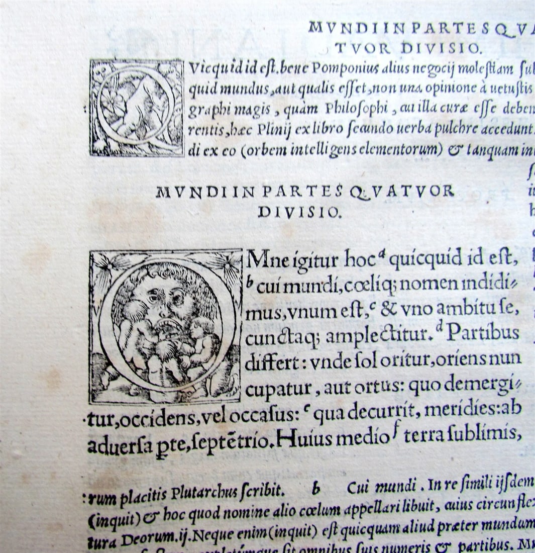 1530 Pomponius Mela De Orbis Situ Libri Tres ANTIQUE in LATIN folio GEOGRAPHY - 7