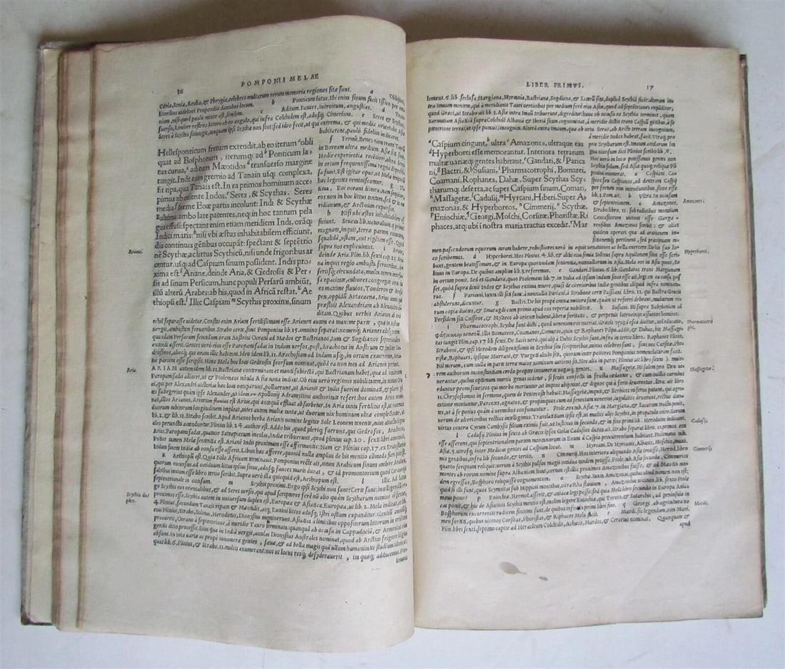 1530 Pomponius Mela De Orbis Situ Libri Tres ANTIQUE in LATIN folio GEOGRAPHY - 8