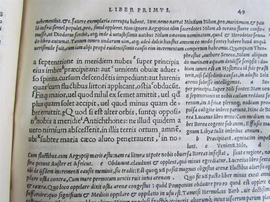1530 Pomponius Mela De Orbis Situ Libri Tres ANTIQUE in LATIN folio GEOGRAPHY - 9