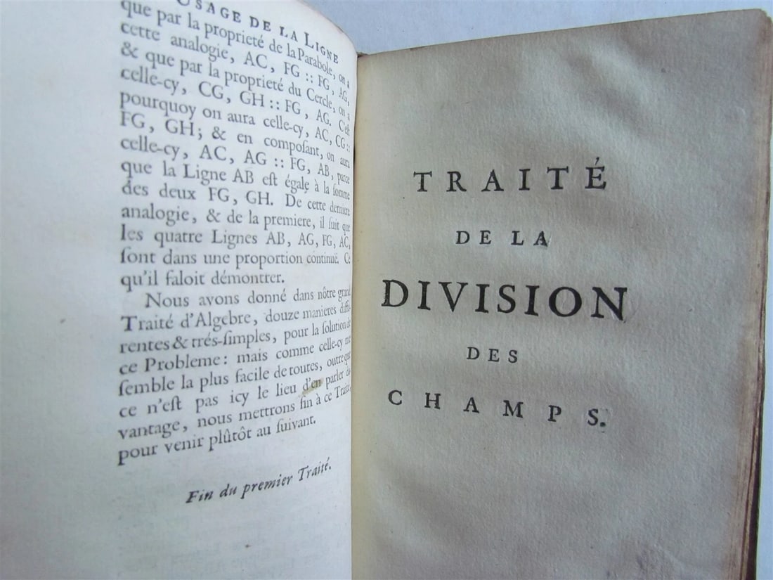 1691 USAGE of COMPASS ILLUSTRATED antique L´USAGE DU COMPAS DE PROPORTION - 10