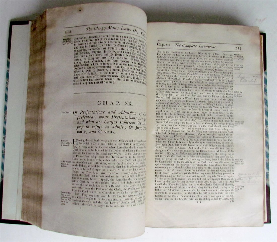1747 CLERGY-MANS LAW by WILLIAM WATSON antique in ENGLISH FOLIO - 5