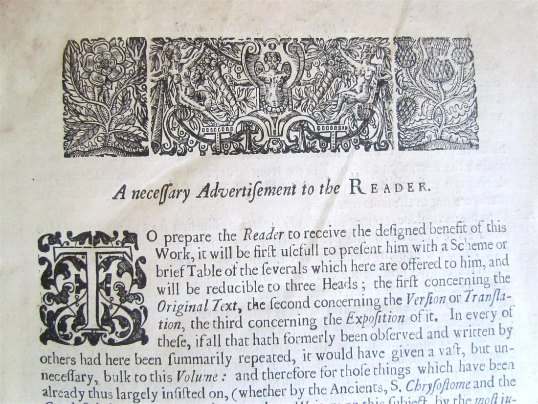 1674-1684 THE WORKES by HENRY HAMMOND 3 volumes antique FOLIOS in ENGLISH - 10