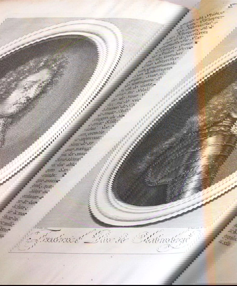 1735 HISTORY of ENGLAND by G. BURNET ILLUSTRATED 2 VOLUMES antique in FRENCH - 12