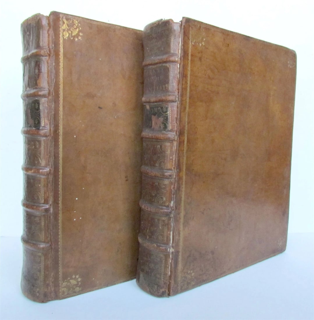 1735 HISTORY of ENGLAND by G. BURNET ILLUSTRATED 2 VOLUMES antique in FRENCH - 2