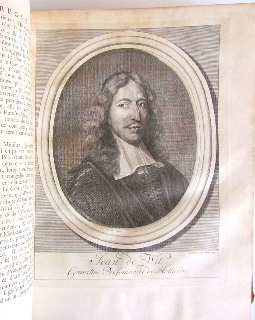 1735 HISTORY of ENGLAND by G. BURNET ILLUSTRATED 2 VOLUMES antique in FRENCH - 7