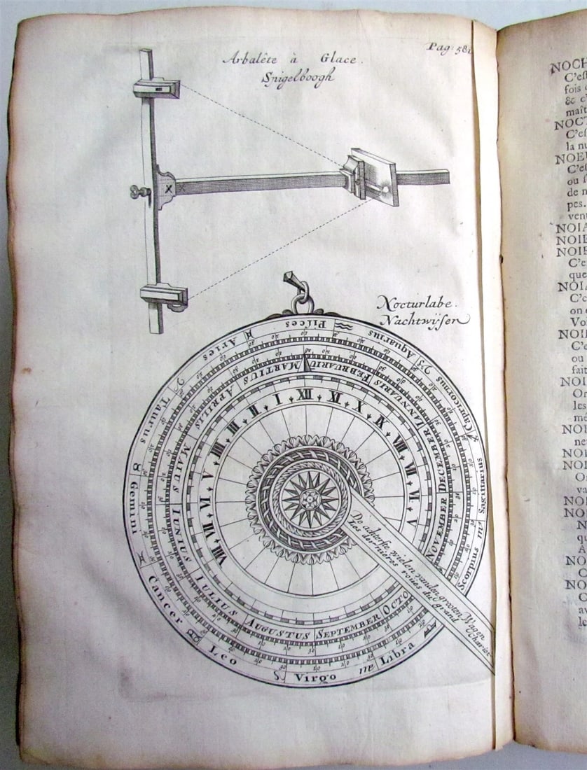 1702 NAVAL DICTIONARY ILLUSTRATED ship architecture maritime terminology antique - 11