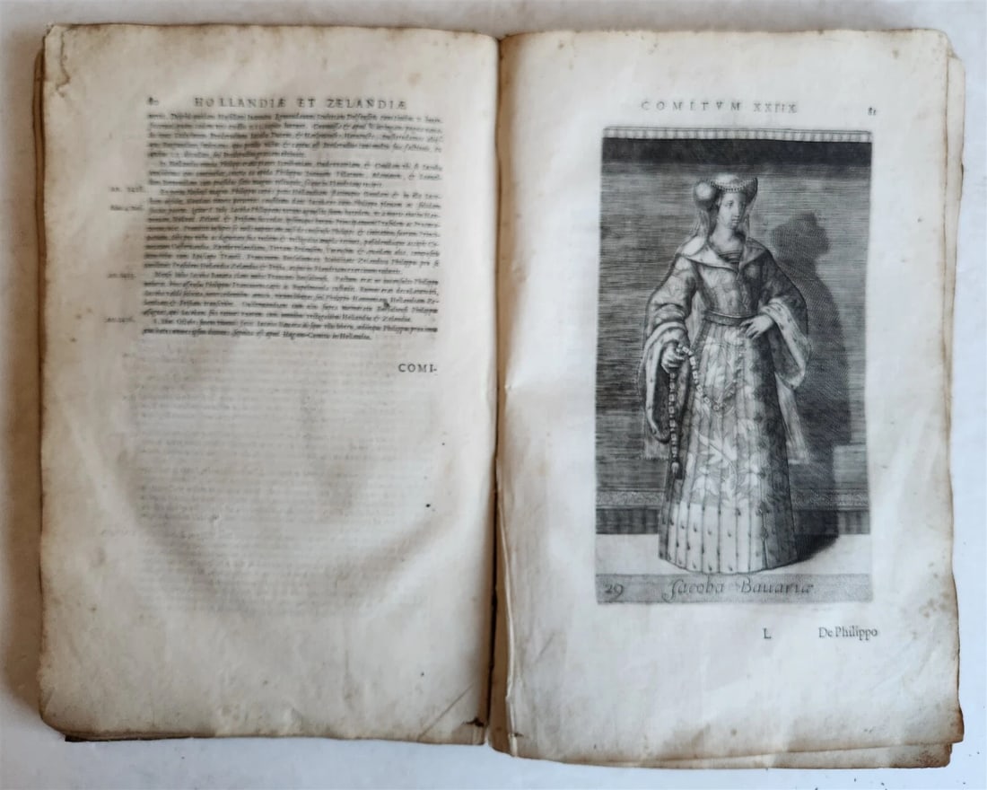 1584 HISTORY of HOLLAND antique ILLUSTRATED vellum bound Netherlands 16th CENT. - 11
