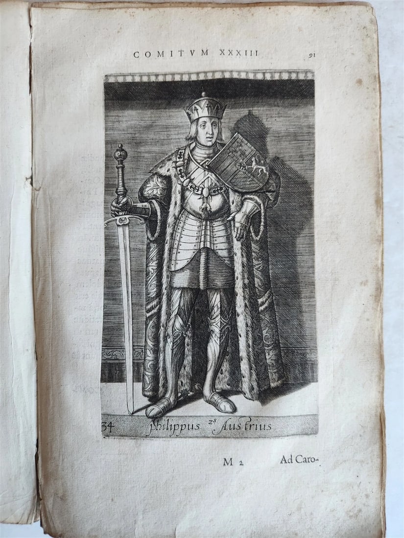 1584 HISTORY of HOLLAND antique ILLUSTRATED vellum bound Netherlands 16th CENT. - 7