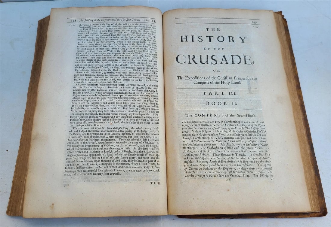 1685 HISTORY OF THE CRUSADE by Louis Maimbourg antique 1st ENGLISH EDITION - 8