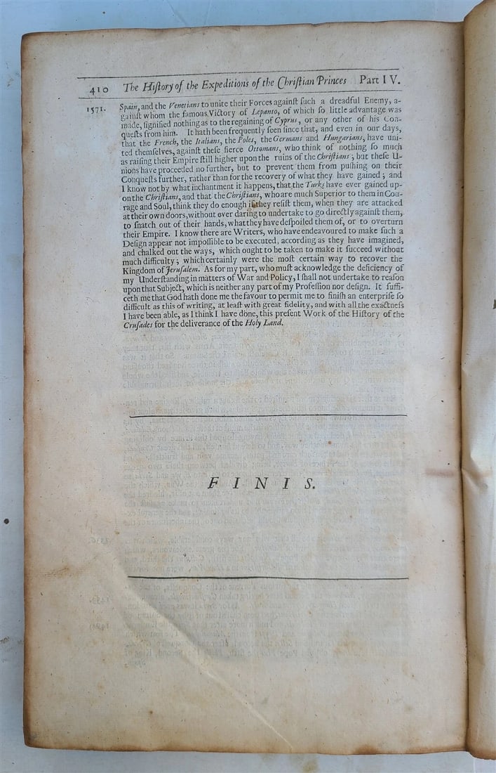 1685 HISTORY OF THE CRUSADE by Louis Maimbourg antique 1st ENGLISH EDITION - 9