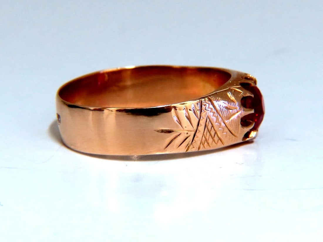 2ct Lab Ruby Vintage European Ring 14kt - 3