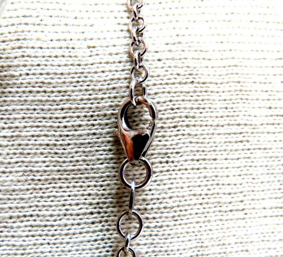 4.04ct Natural Emerald Diamonds Necklace 14kt Dangle ** - 6