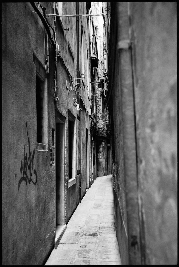 Graffiti, Venice, Italy - Silver Gelatin: Title: Graffiti, Venice, Italy - Silver Gelatin Photograph - Limited Edition of 10 Artist: Paul Cooklin Origin: United Kingdom Medium: Photography, Gelatin on Paper Dimensions: 16 W x 20 H x 0.1 D in
