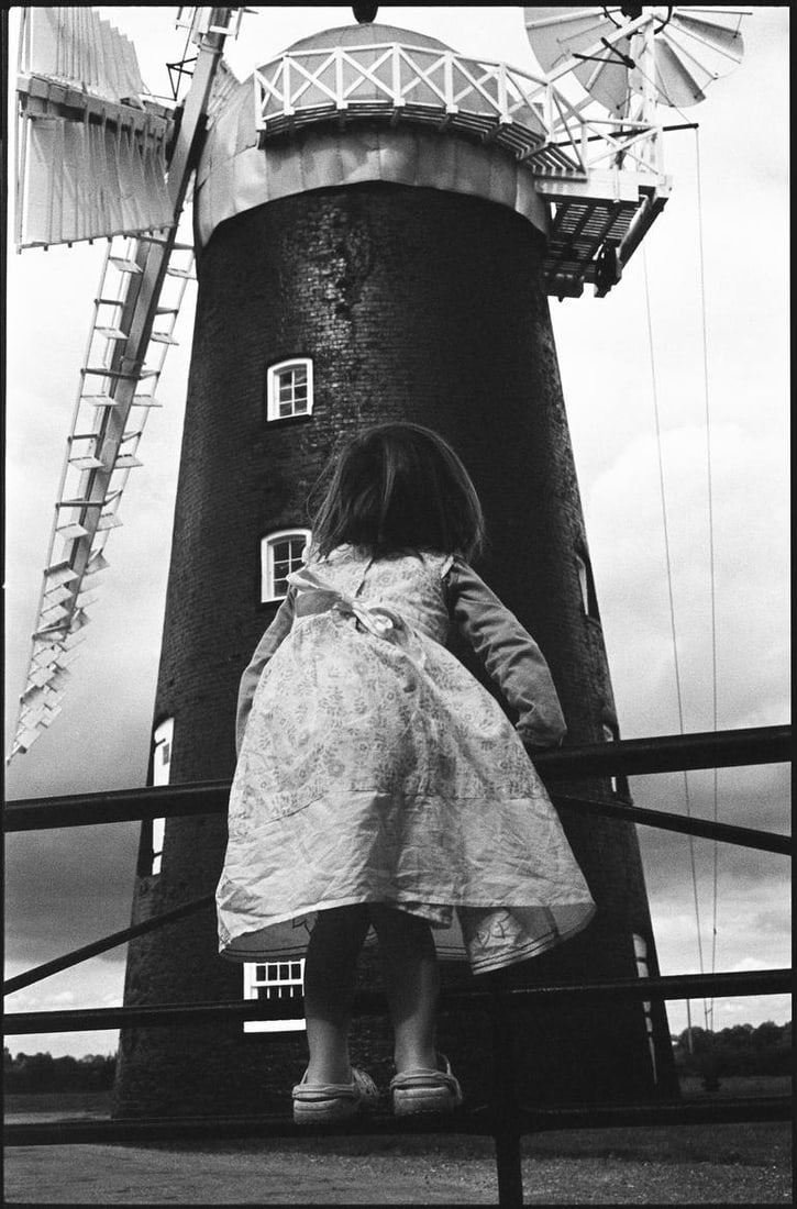 Young Girl, Pakenham Windmill, Suffolk - Silver Gelatin: Title: Young Girl, Pakenham Windmill, Suffolk - Silver Gelatin Photograph - Limited Edition of 10 Artist: Paul Cooklin Origin: United Kingdom Medium: Photography, Gelatin on Paper Dimensions: 16 W x 2