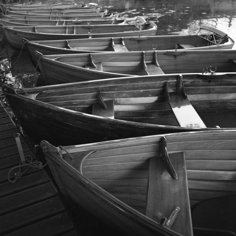 Rowing Boats I, Dedham Vale, Essex - Silver Gelatin