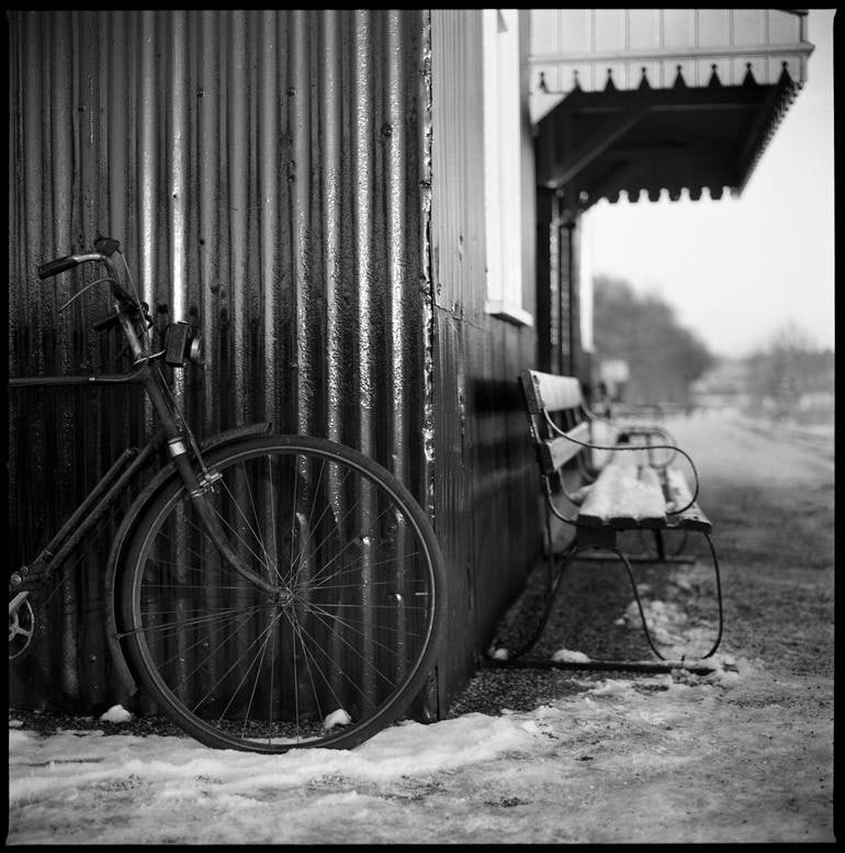 Vintage Bicycle, Mid-Suffolk Light Railway - Silver Gelatin
