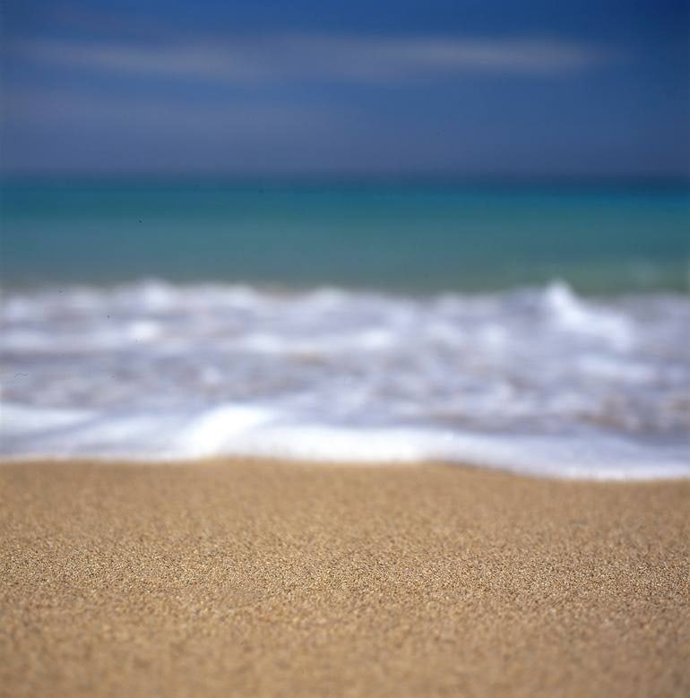 Sand & Sea, Santa Maria Beach, Havana, Cuba - C Type: Title: Sand & Sea, Santa Maria Beach, Havana, Cuba - C Type Photograph - Limited Edition of 10 Artist: Paul Cooklin Origin: United Kingdom Medium: Photography, C-type on Paper Dimensions: 20 W x 20 H