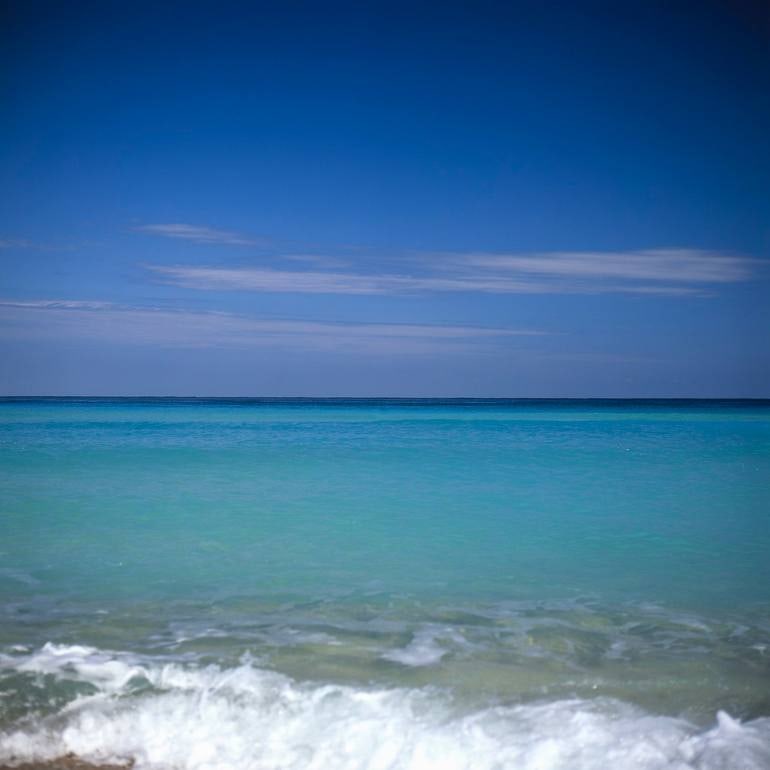 Blue, Santa Maria Beach, Havana, Cuba - C Type: Title: Blue, Santa Maria Beach, Havana, Cuba - C Type Photograph - Limited Edition of 10 Artist: Paul Cooklin Origin: United Kingdom Medium: Photography, C-type on Paper Dimensions: 20 W x 20 H x 0.1