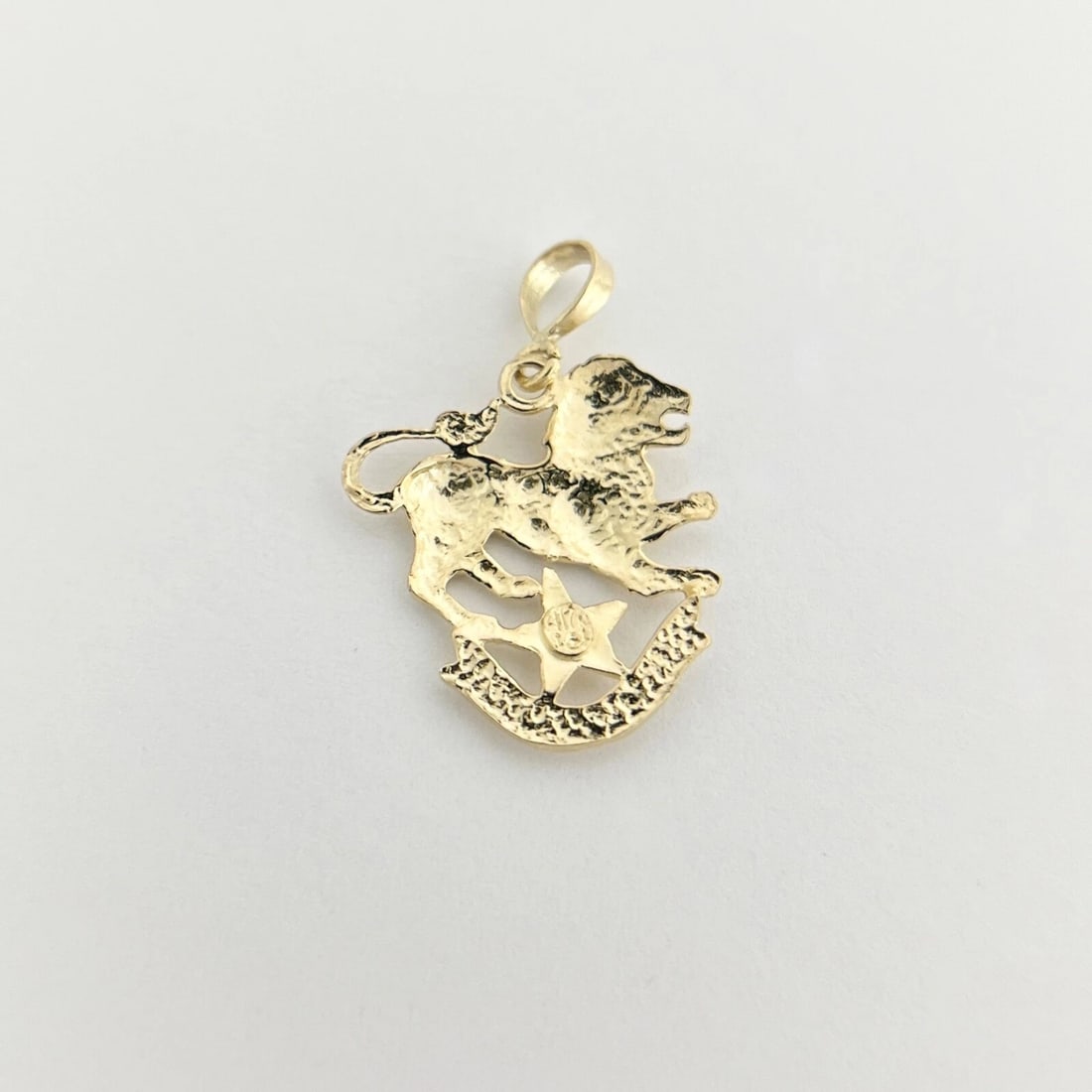 Leo Lion Zodiac Pendant Charm 10K Yellow Gold, 1.60 Grams - 6