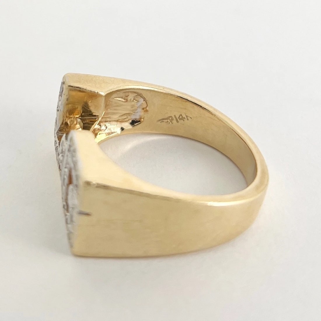 Letter LG Initial Diamond Ring 14K Yellow Gold, 7.90 Grams - 10