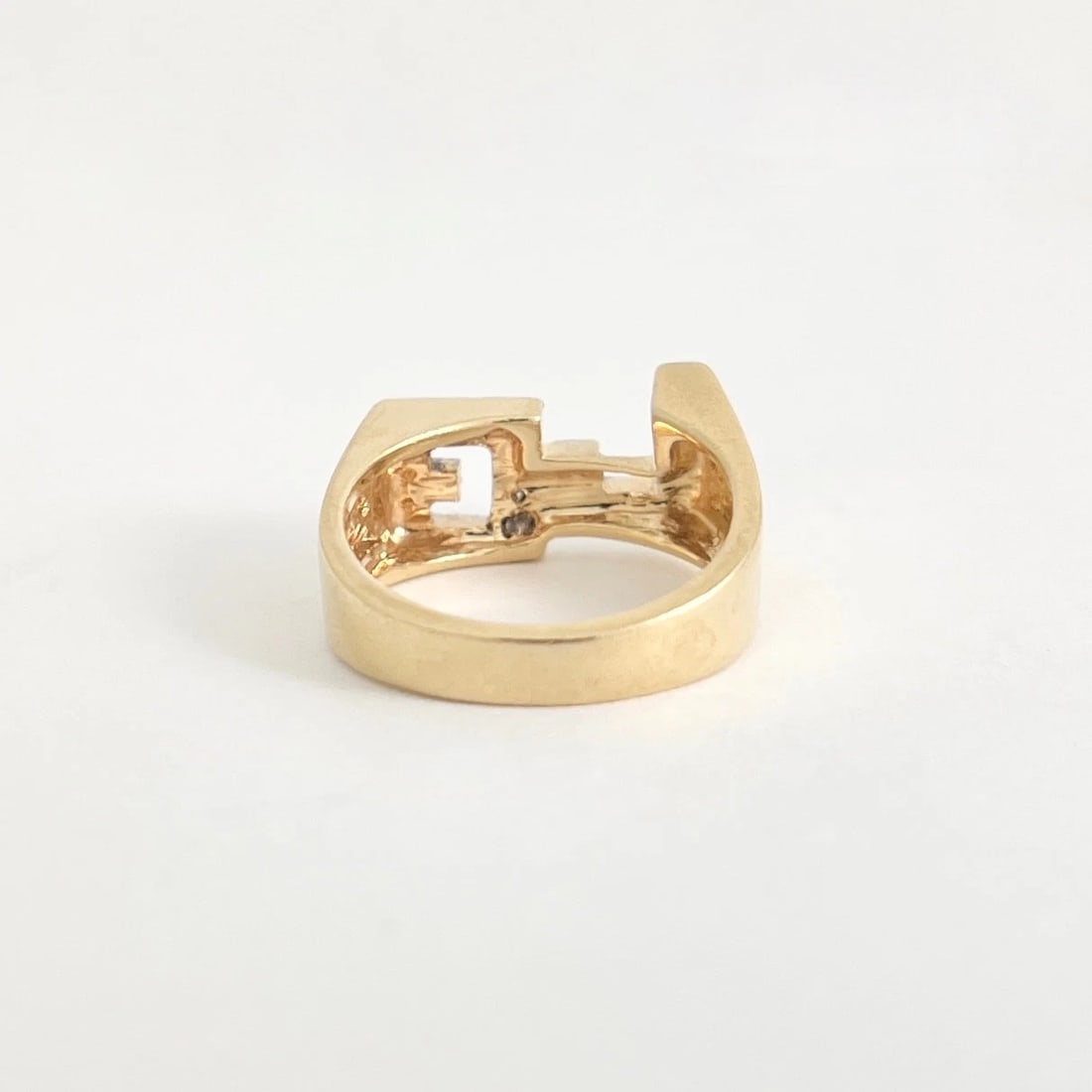 Letter LG Initial Diamond Ring 14K Yellow Gold, 7.90 Grams - 9