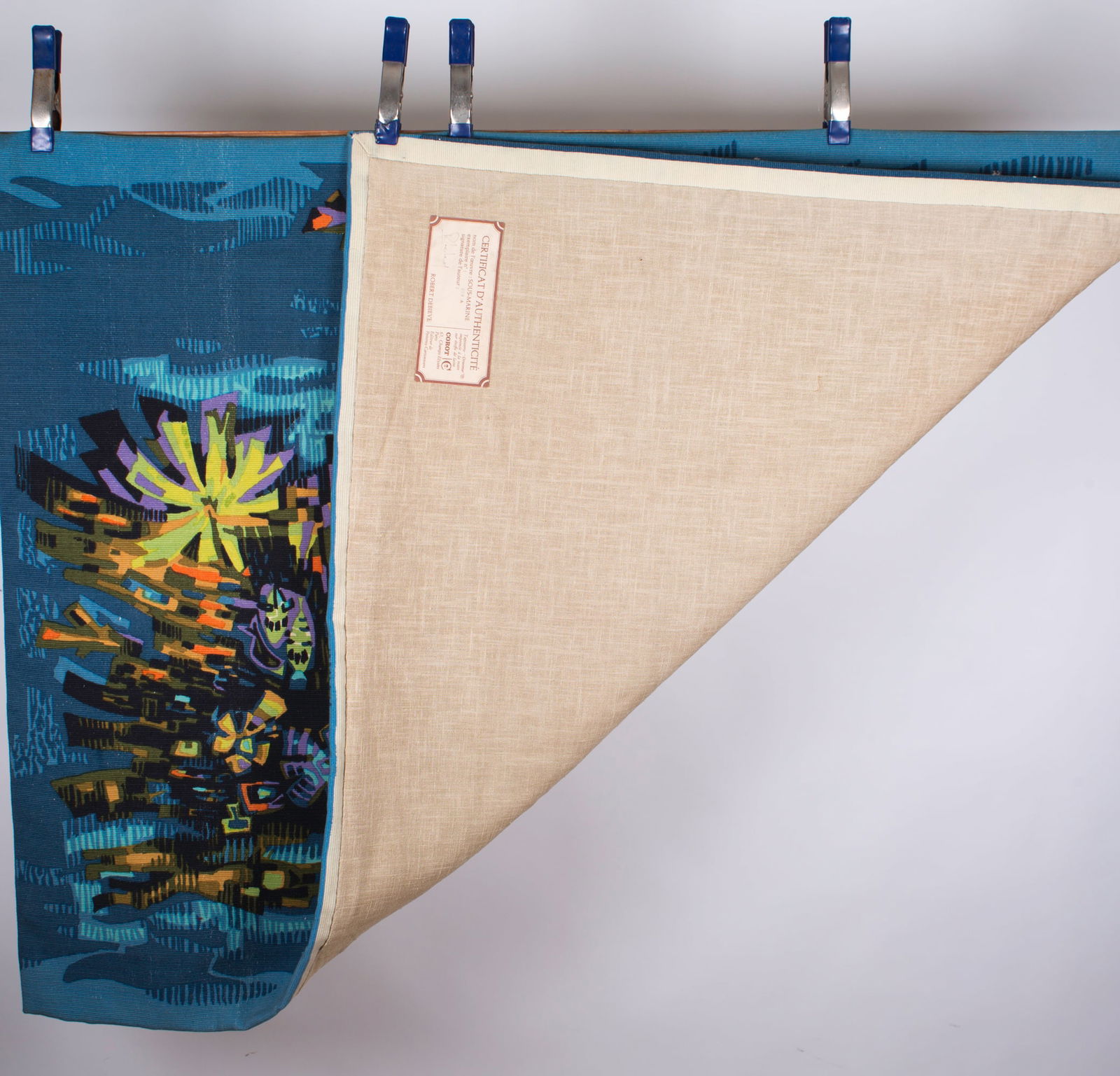 FRENCH TAPESTRY Debieve MODERNIST AUBUSSON seascape - 4