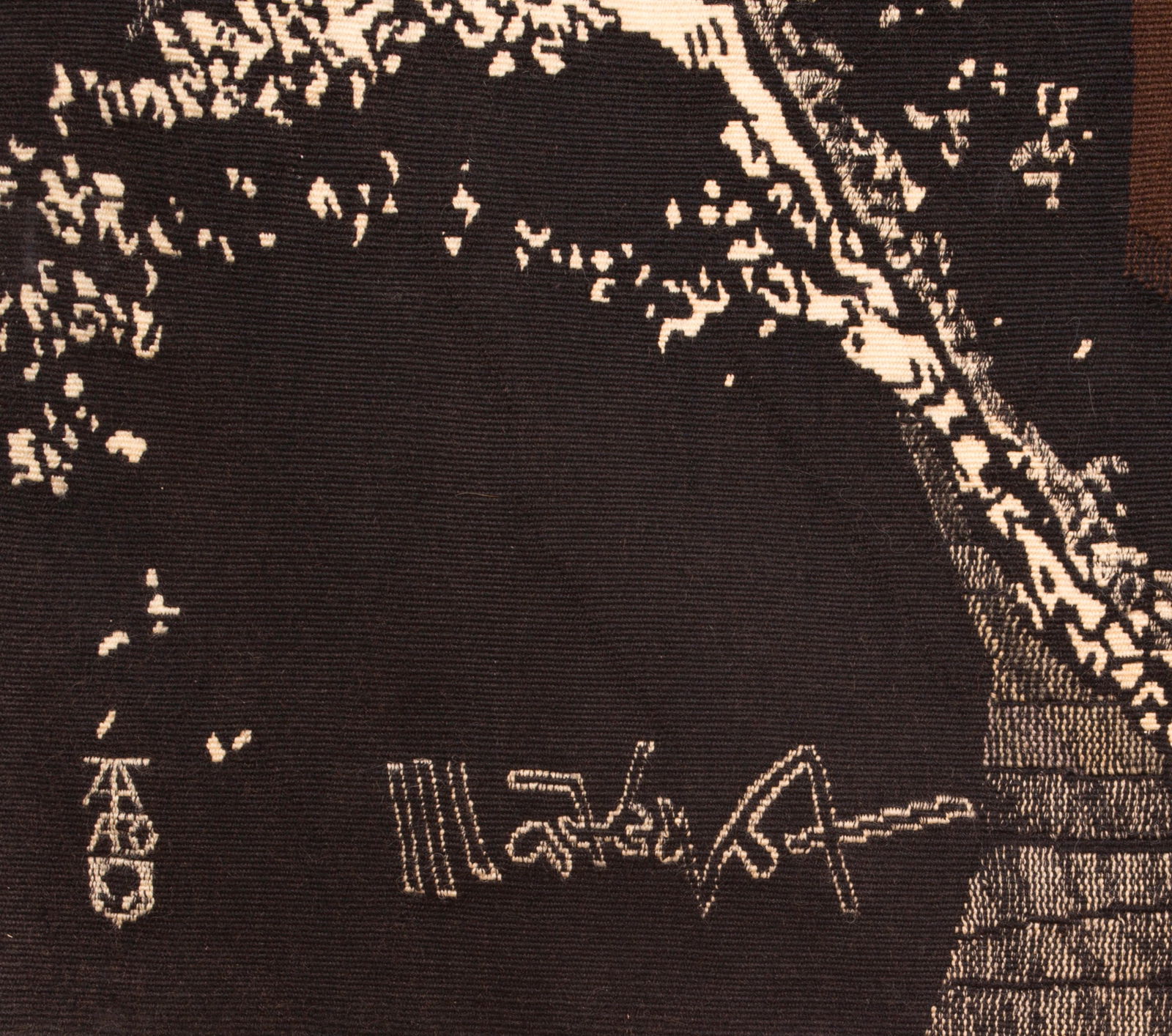 Aubusson Mathieu Mategot tapestry Tabard brother" Atterrisage" signed - 8