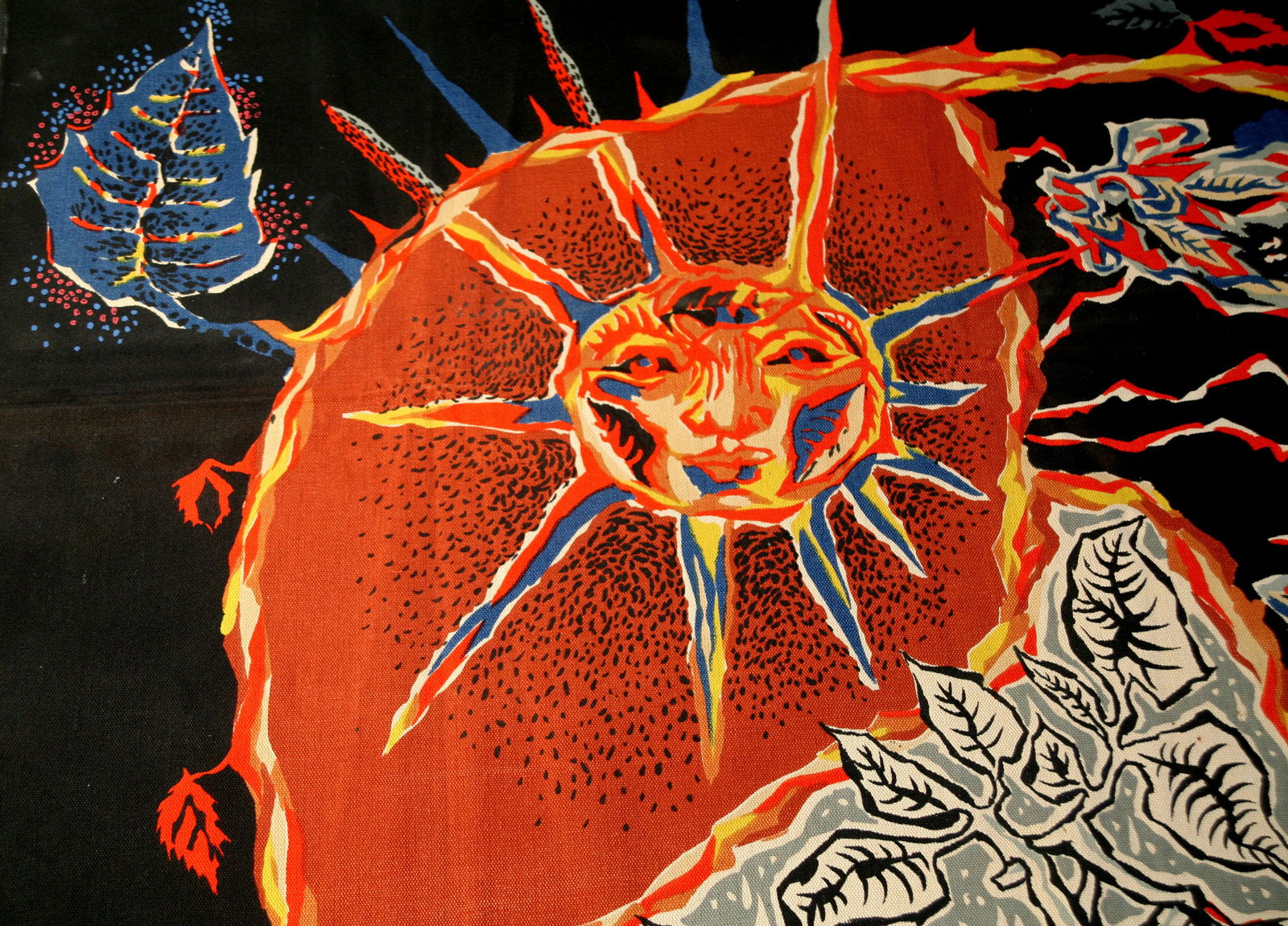 Season sun and rain - Lurcat silkscreen tapestry Aubusson - 2