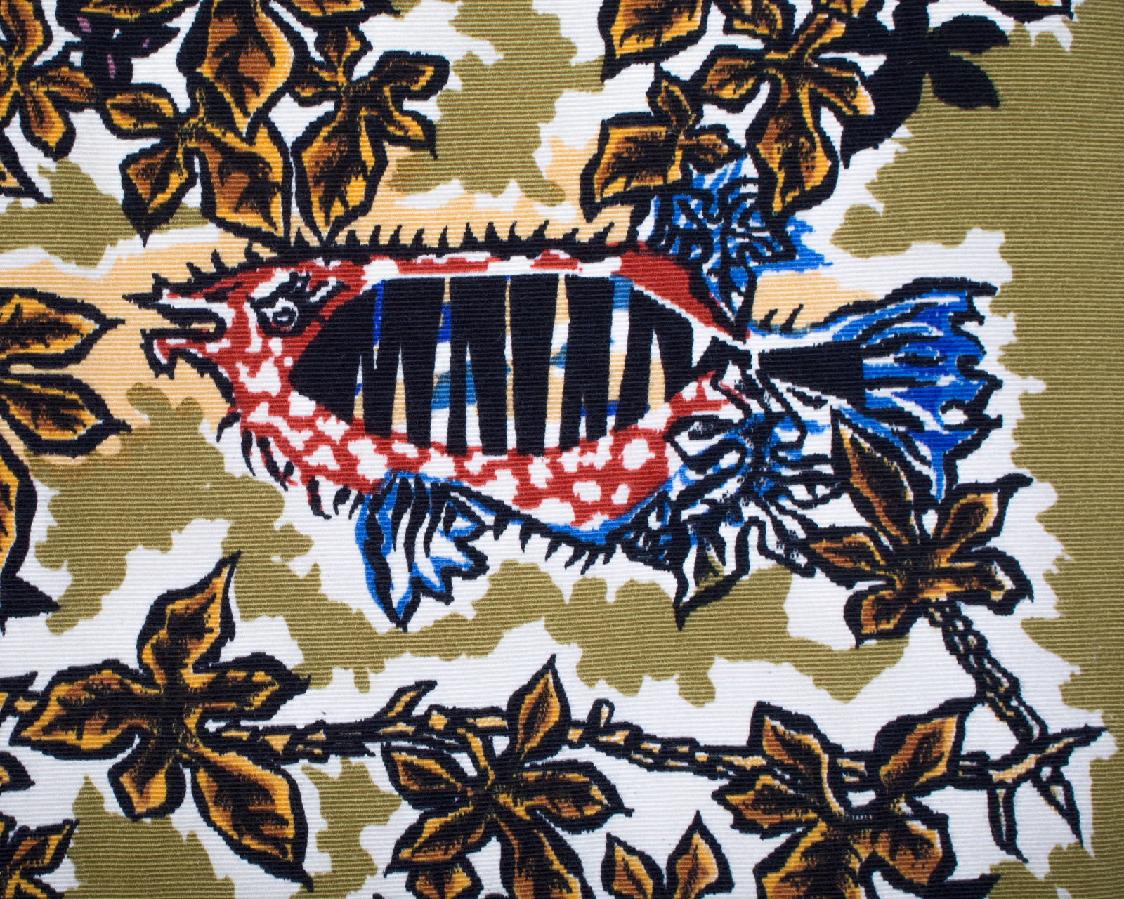 School of Fish -Aquarium Lurcat silkscreen tapestry Aubusson - 4