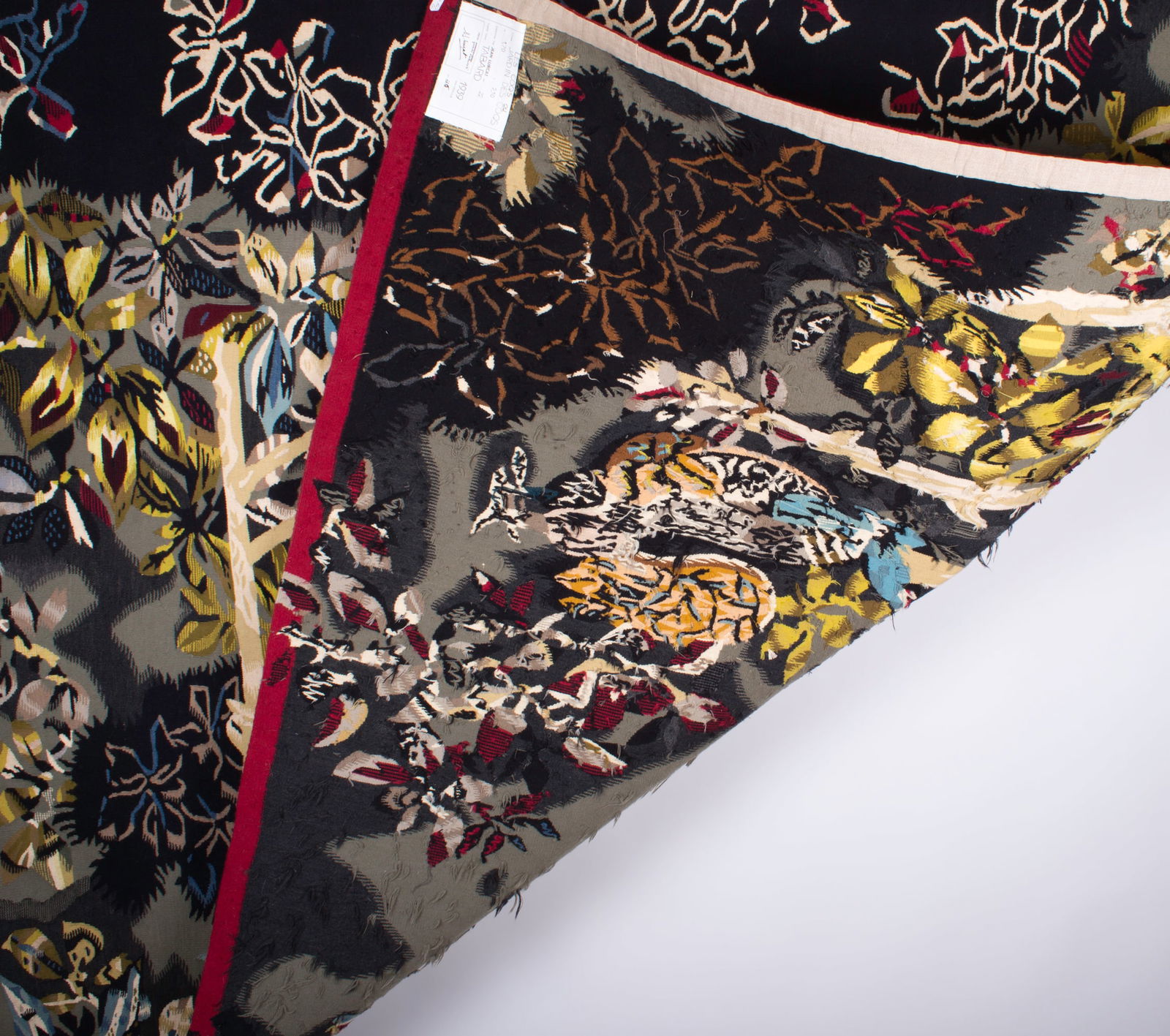 Aubusson Jean Lurcat hand weaved Jardin des coqs Tabard 1939 - 4
