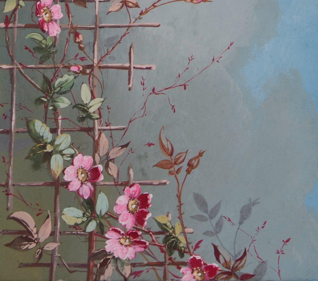 FRENCH aquarellist gouache of botanical Henri Adam 1890 - 3