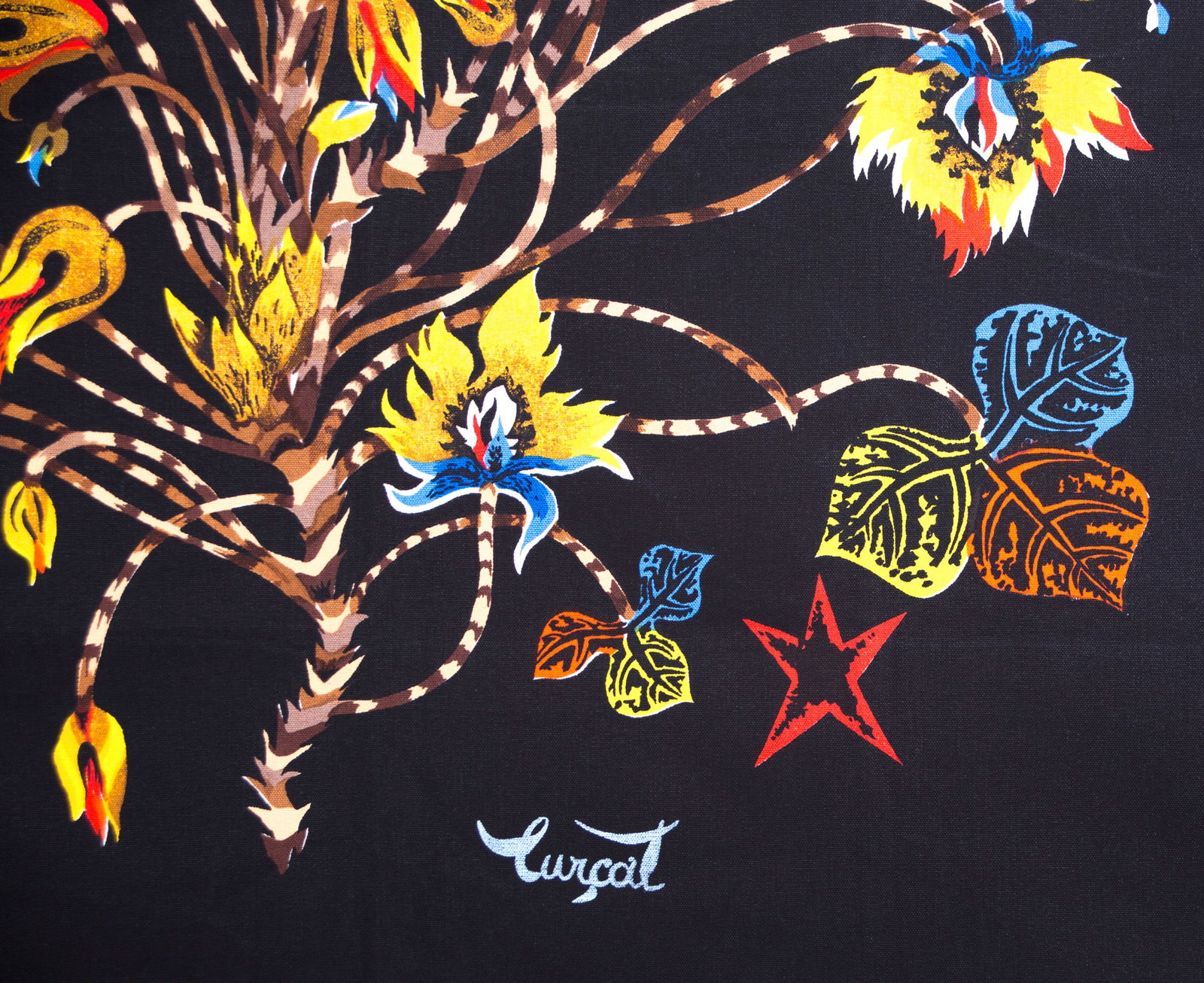 FRENCH silkscreen TAPESTRY JEAN Lurcat MODERNIST COROT - 2