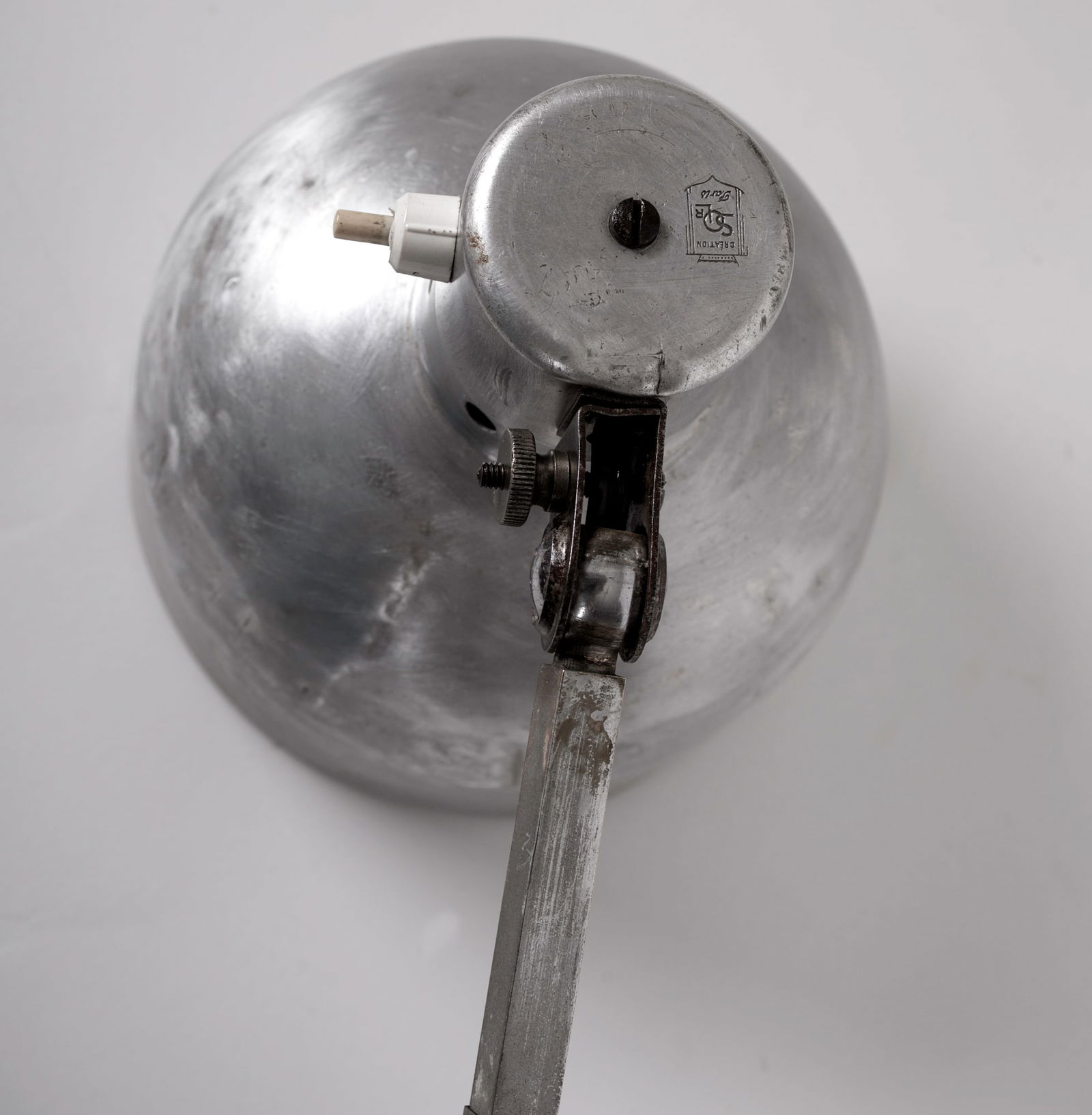 French modernist mid century industrial task lamp Ferdinand Solere - 5