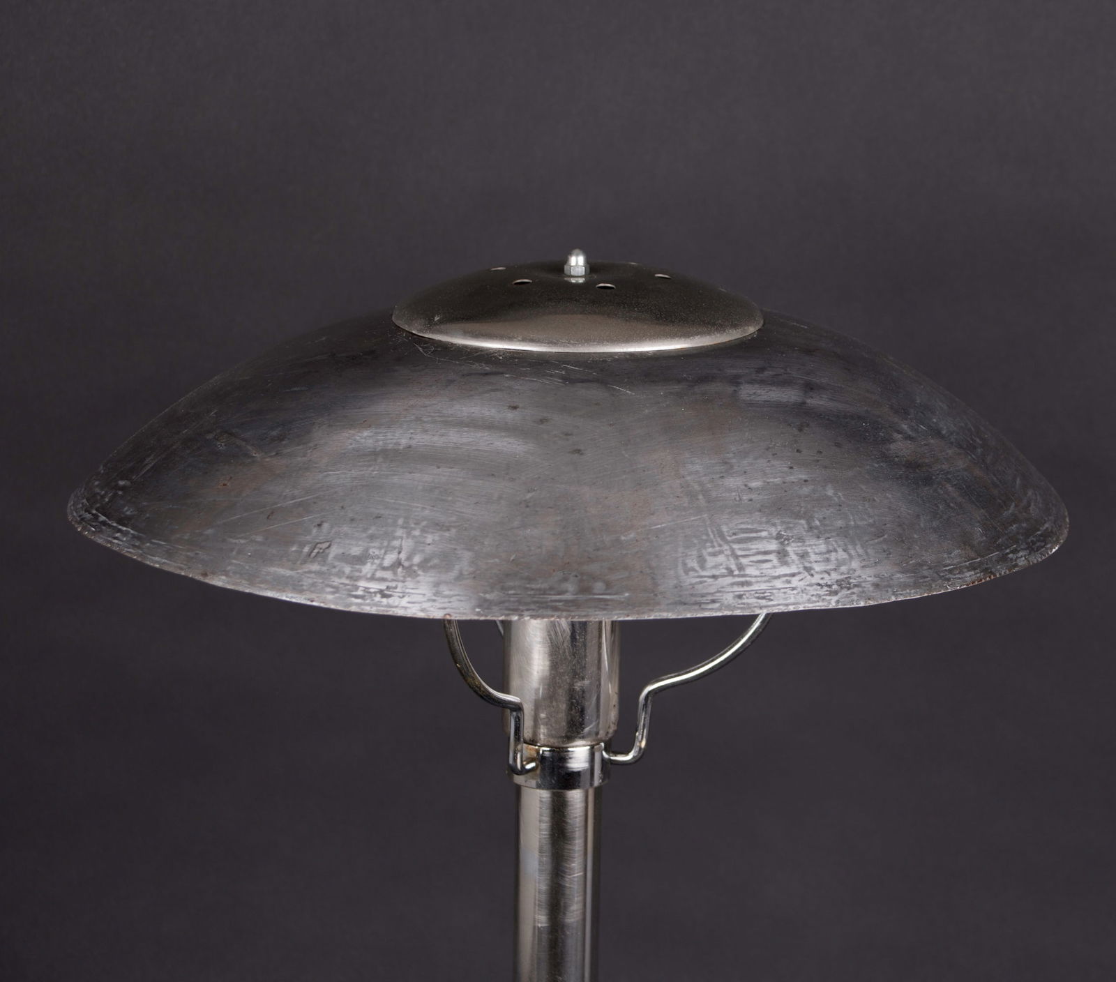 Bauhaus table lamp in nickel-plated steel by Franta Anyz Czechoslovakia - 5
