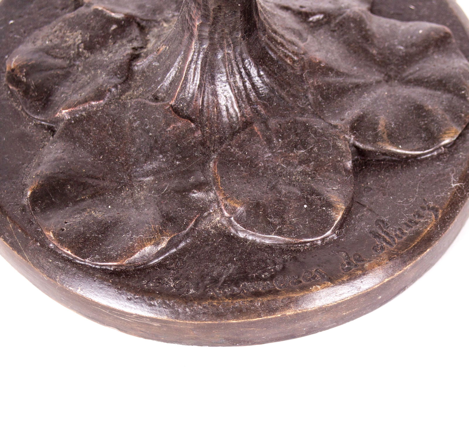 Art Nouveau table lamp bronze sculpture Lucien Alliot Nancy - 4