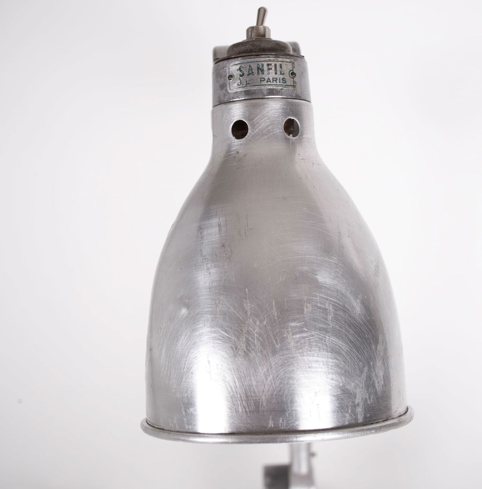 SANFIL FRENCH INDUSTRIAL MODERNIST TASK LAMP Original socket 1950 - 5