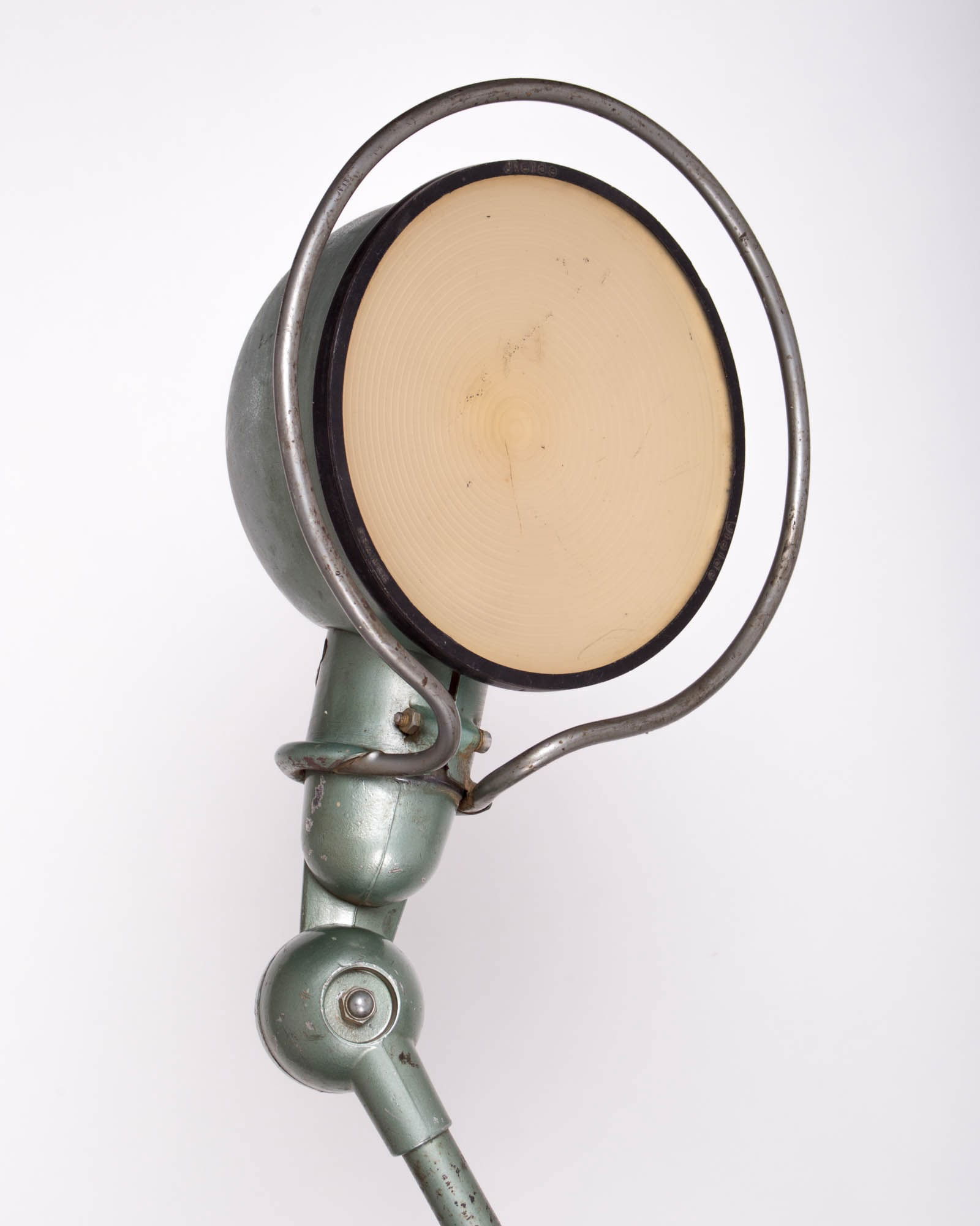 French industrial modernist task lamp Domecq original green finish - 5