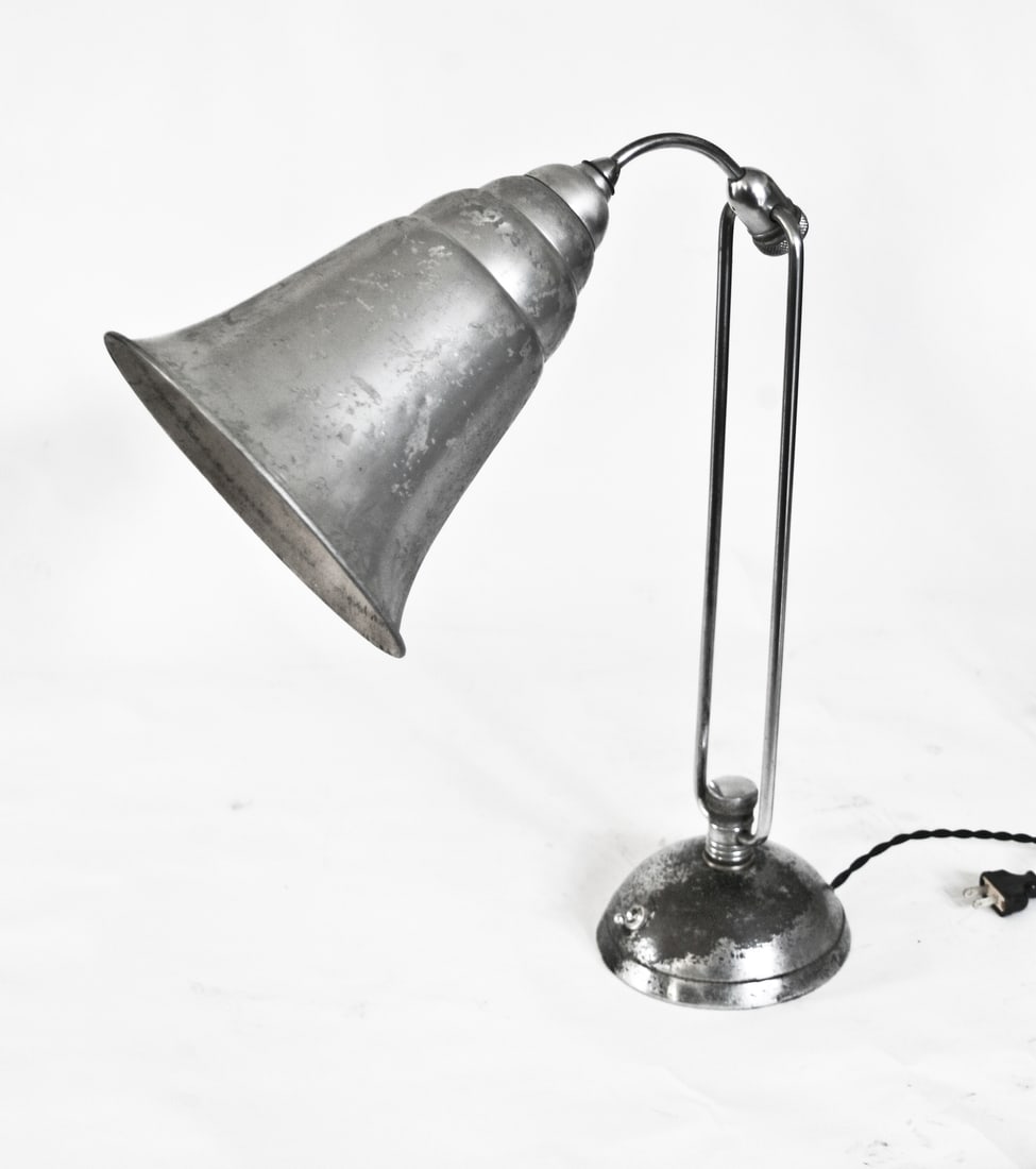 FRENCH MODERNIST INDUSTRIAL DESK TASK LAMP JUMO PERRIAND ADNET 610 V2 - 2