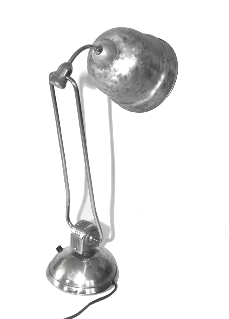 FRENCH MODERNIST DESK LAMP JUMO 610 PERRIAND small reflector 2 - 4