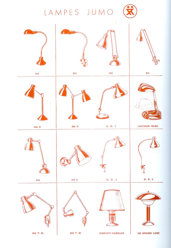 FRENCH MODERNIST JUMO TASK LAMP MID century Flex arm2 - 5