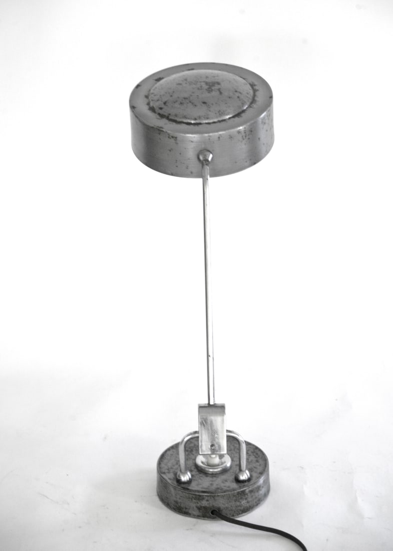 FRENCH MODERNIST JUMO DESK LAMP mid century large reflector - 2