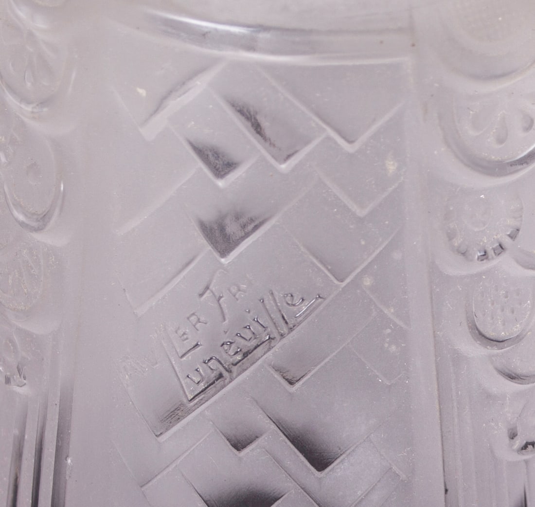 FRENCH ART DECO CHANDELIER GLASS MULLER Cubist - 3