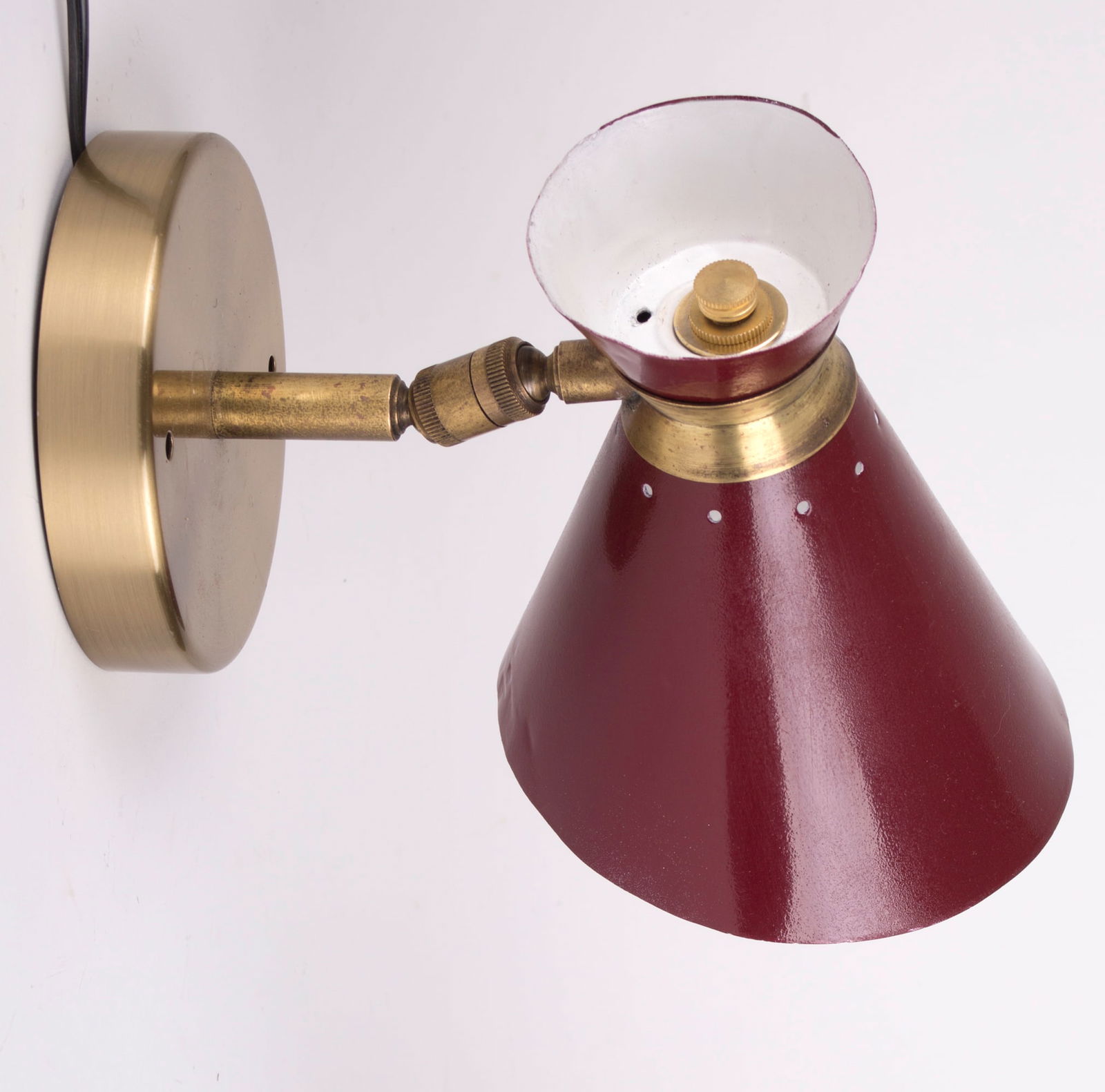 Double cone " diabolo " swing arm wall light by Mathieu for Lunel - 3